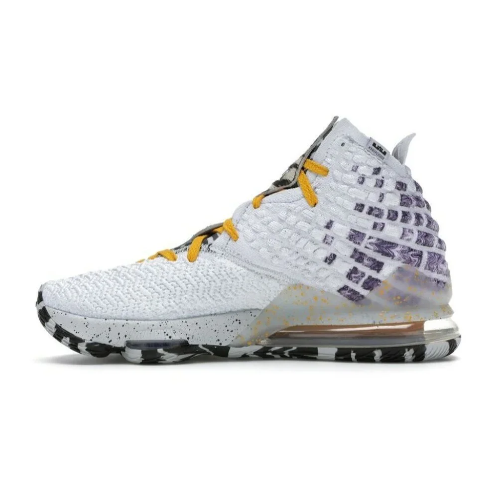 Nike LeBron 17 Bron 2K Playoffs Men's Size 6.5 White Multi basketball BQ3177-101 - Picture 5 of 8